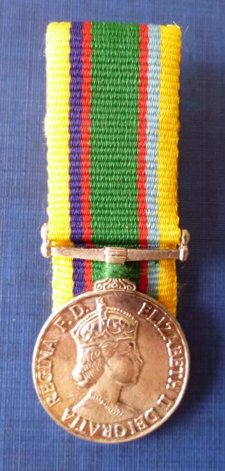 Cadet Forces Medal (EiiR) Court-mounted Miniature Medals.