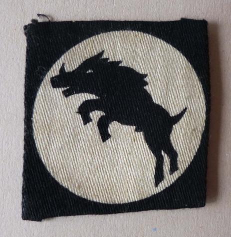 WW2 30 Corps printed left-arm shoulder flash.