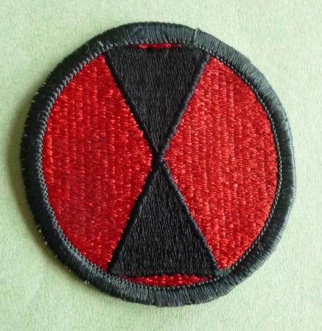 USA : 7th Infantry Division Shoulder Flash.