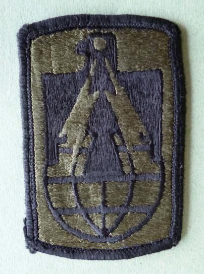 USA : 11th Signals Brigade Shoulder Flash - Subdued version.