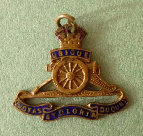 Royal Artillery small King's crown Pendant Badge.