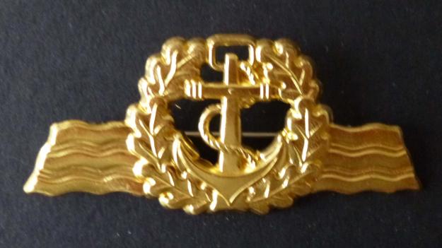 Bundesrepublik : Bundesmarine gilt metal breast badge for Sea-going Personnel.