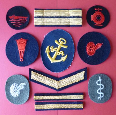 East (DDR) & West (BRD) Germany : Collection of 10 various Service insignia.