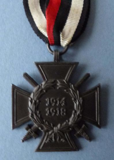 1914-18 German Cross of Honour for Combattants. (Ehrenkreuz für Frontkämpfer).