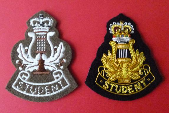 Royal Mlitary School of Music 'Student'  Bandmaster Badges.