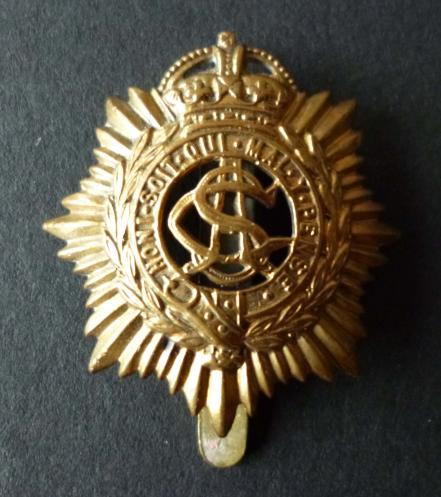 Army Service Corps (King's crown) Cap Badge.