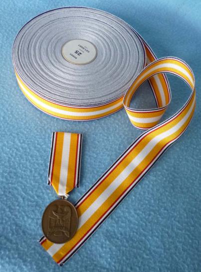 Freikorps era : Medal Ribbon for the 1926 Commemorative Medal for Upper Silesia (Gedenkmünze für Oberschlesien).