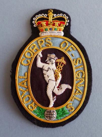 Royal Corps of Signals Blazer Badge for ex-members / veterans.
