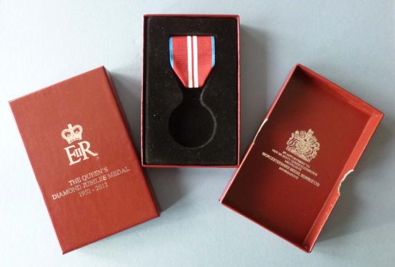 Medal Box for the 2012 Queen's Diamond Jubilee Medal.