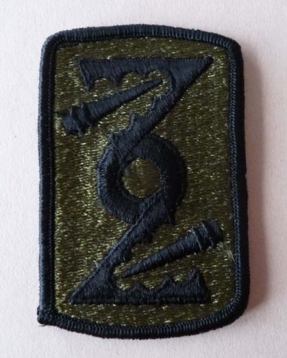 USA : 72nd Field Artillery Brigade Shoulder Flash - Subdued version.