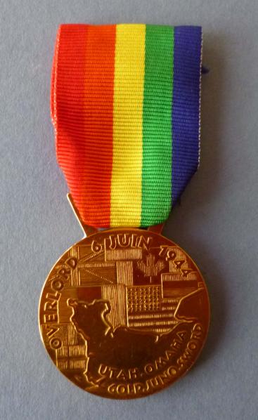 France : Normandy Invasion 50-year 'Overlord' Commemoration Medal.