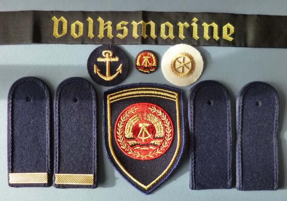 East Germany (DDR) : Group of Volksmarine Insignia.