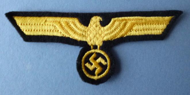 COPY : German WW2 Kriegsmarine Other-ranks' Machine-embroidered Breast Emblem.