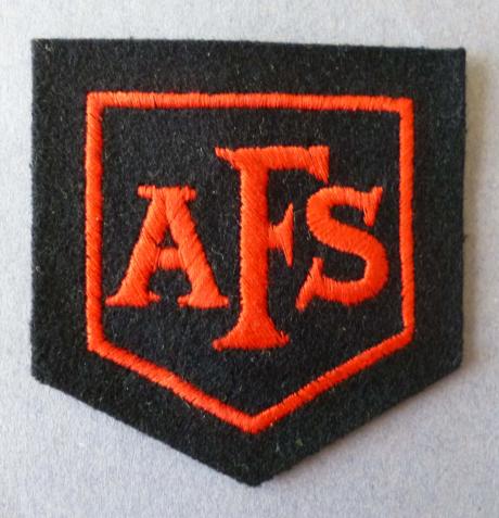 Auxiliary Fire Service 'AFS' Breast Badge.