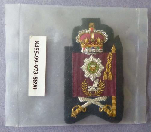 Scots Guards Colour Sergeant's Bullion-embroidered Armbadge.