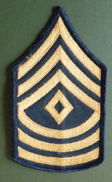 USA : Army First Sergeant Rank Armbadge.