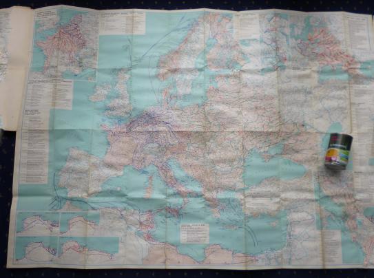 Large Folding Map entitled 