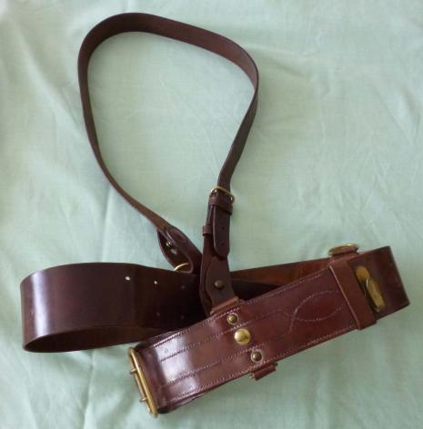 British Army Officers' Sam Browne Belt and Cross-strap.