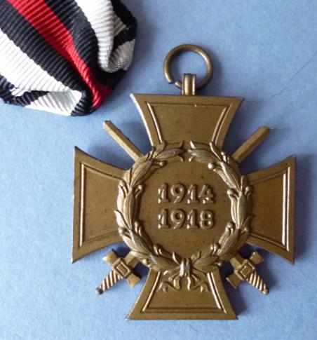 1914-18 German Cross of Honour for Combattants. (Ehrenkreuz für Frontkämpfer).