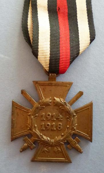 1914-18 German Cross of Honour for Combattants. (Ehrenkreuz für Frontkämpfer).