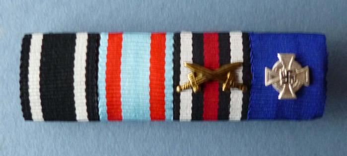 Third Reich : Four-space Medal-ribbon Bar.