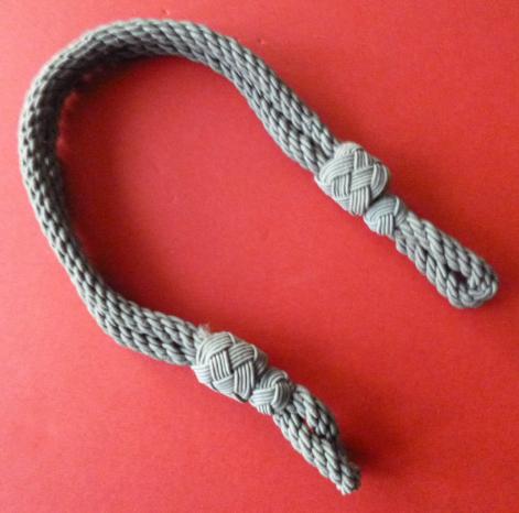 East Germany (DDR) : East German Official's Grey-rayon Woven Chin-strap for Officer Ranks.