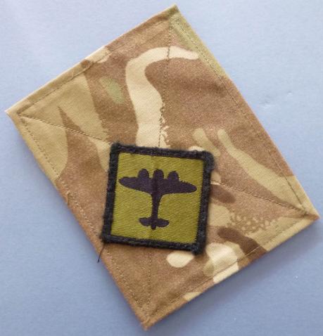 British Army Multi-terrain Pattern Blanking-patch with Subdued 21 Signal Regiment TRF.