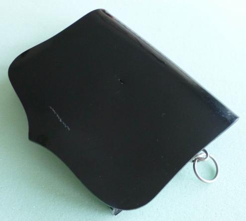 Durham Light Infantry Bandsman's Black Plastic Pouch as worn on the Crossbelt.