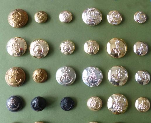 Collection of 50 Different British Army Buttons.