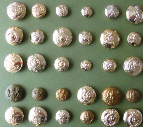 Collection of 50 Different British Army Buttons.