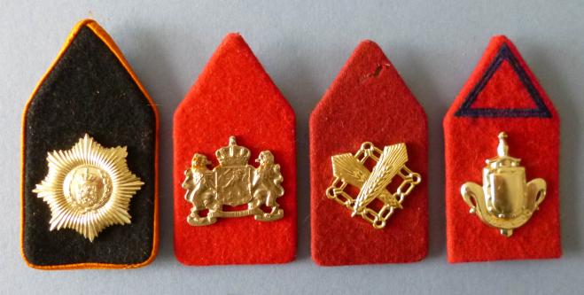 Holland : Group of Four Royal Netherlands Army Collar Patches.