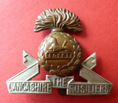 The Lancashire Fusiliers Regimental Cap badge.