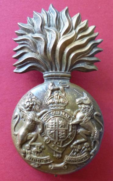 Royal Scots Fusiliers King's crown Glengarry badge.