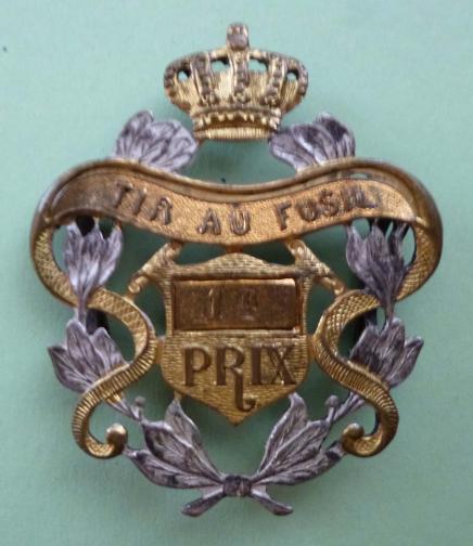 Belgium : Belgian Army 1928 Pattern Rifle-shooting 1st prize Arm-badge.