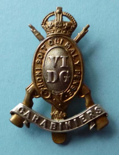 The 6th Dragoon Guards ( Carabiniers ) Other-ranks King's Crown Cap-badge.