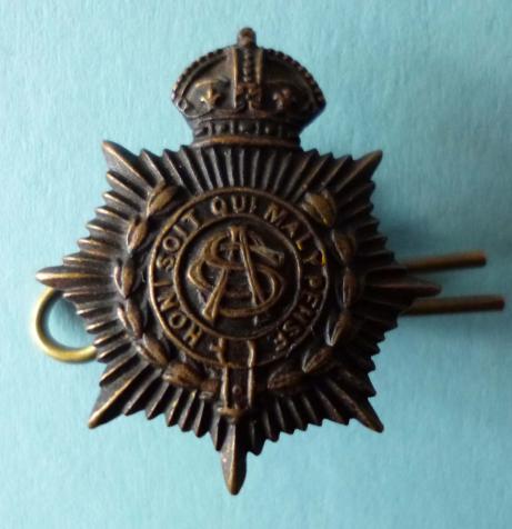 Army Service Corps pre-1918 Officer's Bronze Collar-badge.