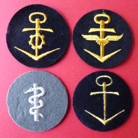 BRD : West German Bundeswehr Group of Four Cloth Trade Arm-badges.