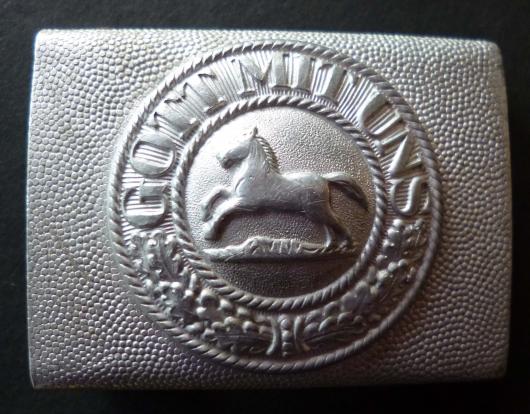 BRD : Early Post-war West German (upto 1950) Brauschwieg (Brunswick) Land Polizei / Feuerwehr Belt-buckle.