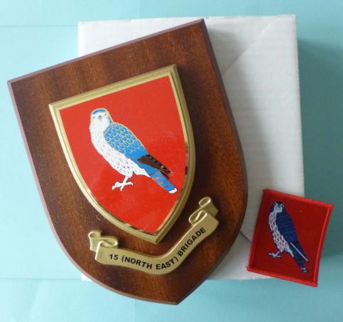 15 (North East) Brigade Wall Plaque together with Formation TRF.