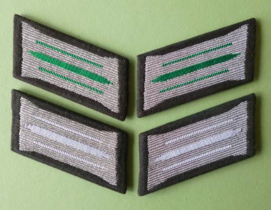 East Germany (DDR) : Two Pairs of NVA /Army O-ranks' Collar-patches.