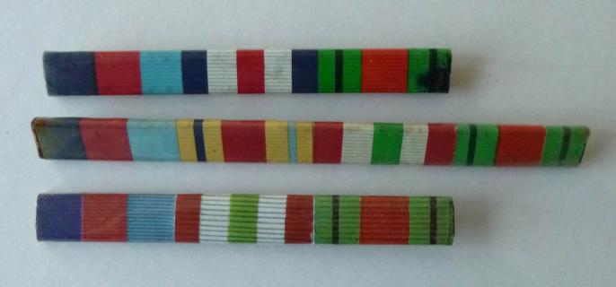 WW2 Pin-back Paper Medal-ribbon Bars