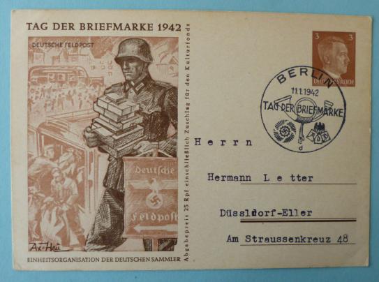 Third Reich : Postcard issued for the 