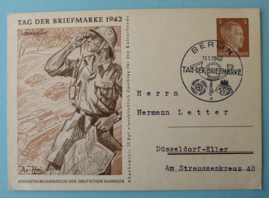 Third Reich : Postcard issued for the 