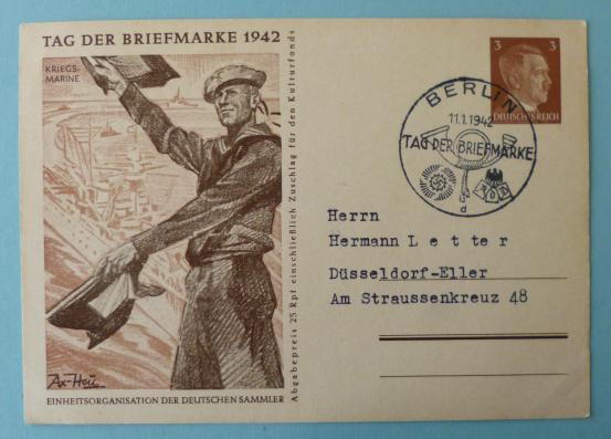 Third Reich : Postcard issued for the 