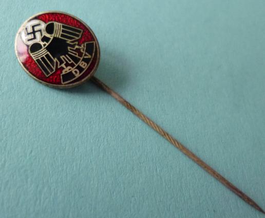 Third Reich : Membership Stick-pin Lapel Badge of the Deutscher Büro,- und Behörden-Angestellten Verband (DBV).