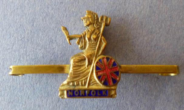 Royal Norfolk Regiment Sweetheart Brooch.