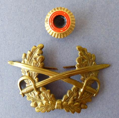 BRD : Bundesheer (Army) Pair of Other-ranks' Service-cap Badges.