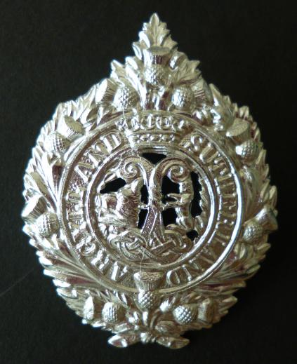 Argyll and Sutherland Highlanders Staybrite Glengarry Badge.