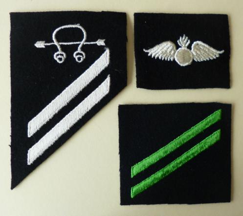 USA : Group of Three US Navy Arm-badges.