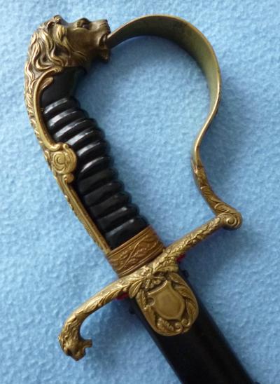 Imperial : German Imperial Prussian Kavallerie Lion-head Dress-sword.